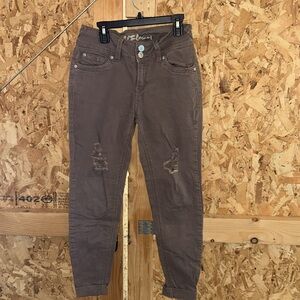 Brown Wallflower skinny jeans from Kohl’s